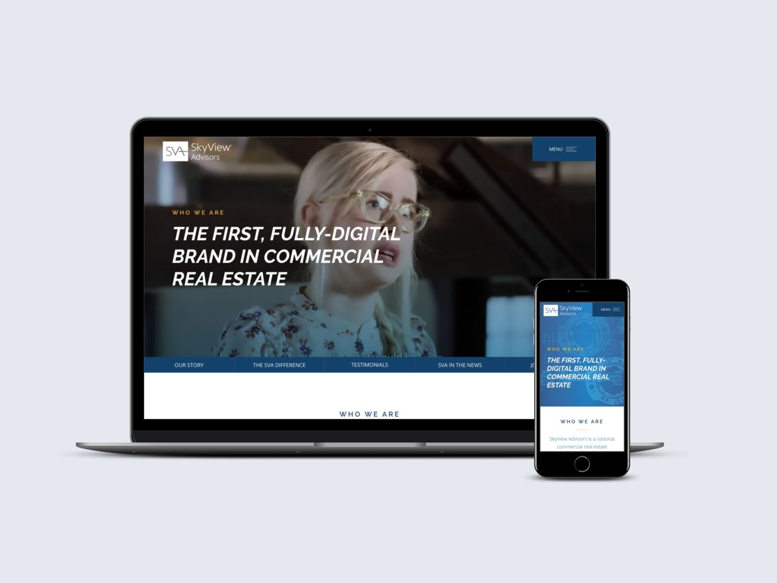 commercial real estate web design