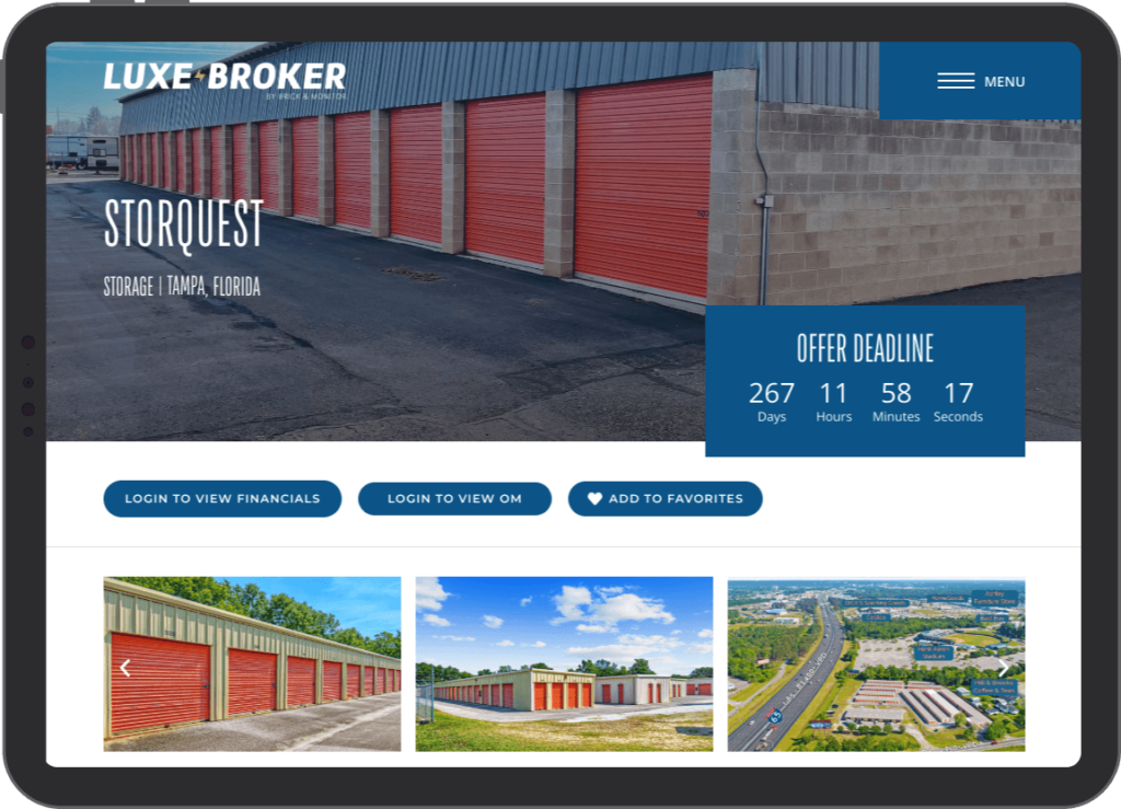 commercial real estate broker website template by Brick & Monitor